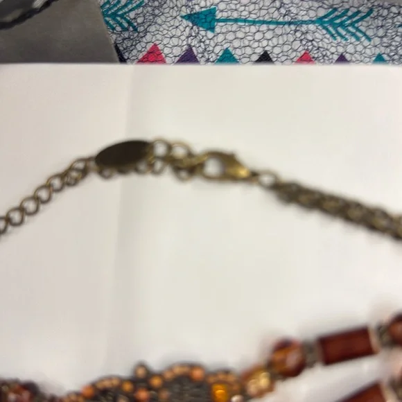 Beaded choker Necklace  vintage looking - Picture 3 of 3